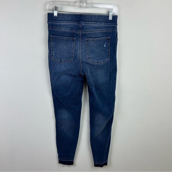 SPANX Pull-on Elastic Waist distressed denim jean jeggings size: M - Picture 7 of 10
